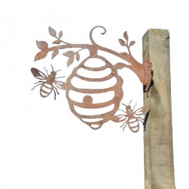Mangifique décoration en nid d'abeille en métal décoration de jardin d'extérieur