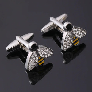 Gemelli da Uomo Ape Chic con Cristalli - Idea Regalo Originale