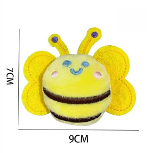 Portachiavi Peluche Ape Sorridente | Set da 1 a 20 – Idea Regalo