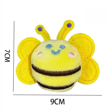 Portachiavi Peluche Ape Sorridente | Set da 1 a 20 – Idea Regalo