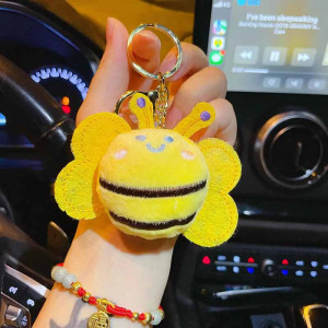 Portachiavi Peluche Ape Sorridente | Set da 1 a 20 – Idea Regalo