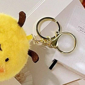 Portachiavi Ape Pompon Soffice - Accessorio Morbido & Carino!