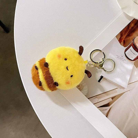 Portachiavi Ape Pompon Soffice - Accessorio Morbido & Carino!