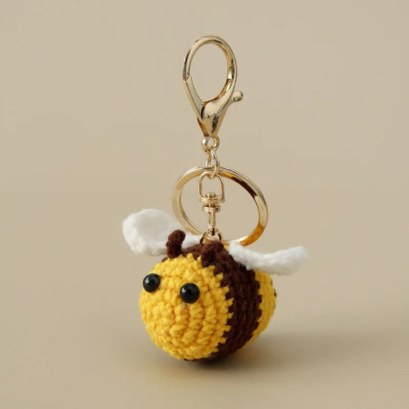 Portachiavi Ape all'Uncinetto | Idea Regalo Originale Fatta a Mano