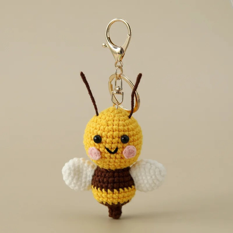 Portachiavi Ape Uncinetto - Accessorio Carino Fatto a Mano!