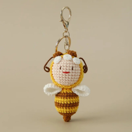Portachiavi Ape Regina Uncinetto - Idea Regalo Originale