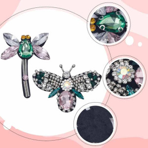 Toppe Ricamate Ape e Libellula: Set "Tesoro Scintillante" (6 pz)
