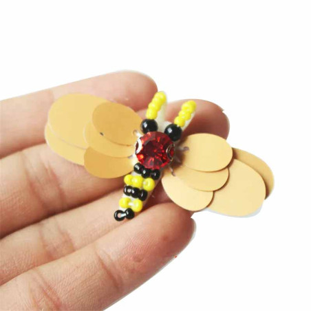 Toppa Ape Rubino Miele - Set da 10 | Applicazioni Colorate 5x3cm