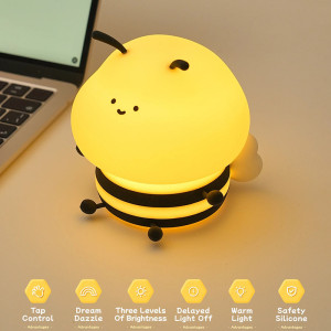 Luce Notturna Ape LED Tattile & Luce Rilassante per Bambini