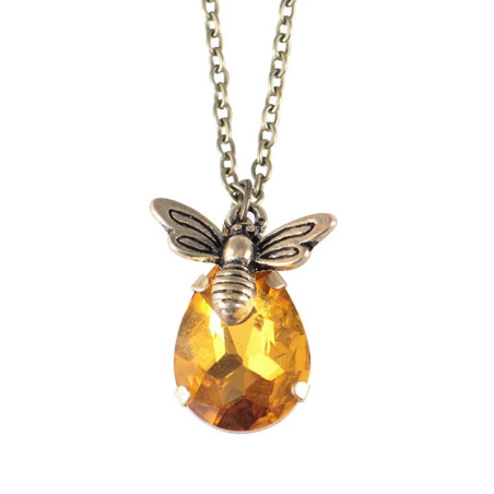 Collana Ape Vintage Ambra | Gioiello Unico Idea Regalo Donna