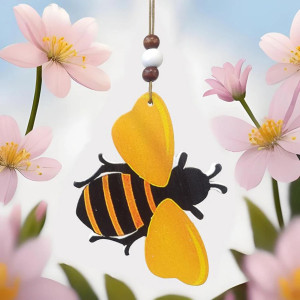 Sospensione Ape con Carillon: Decorazione Naturale Rilassante!