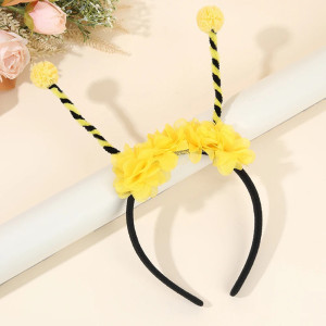 Cerchietto Ape "Antenne Fiorite" - Accessorio Feste & Costume!