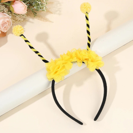 Cerchietto Ape "Antenne Fiorite" - Accessorio Feste & Costume!