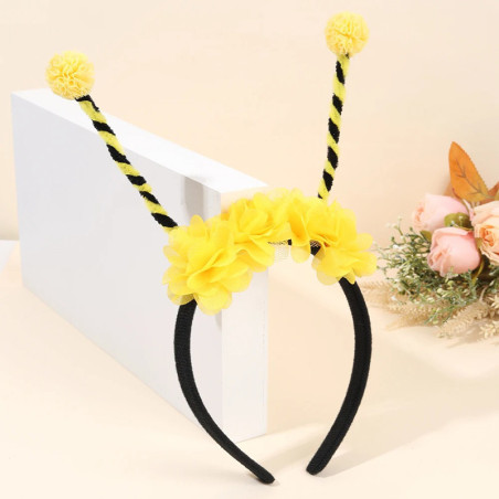 Cerchietto Ape "Antenne Fiorite" - Accessorio Feste & Costume!