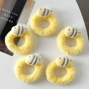 Set da 5 Scrunchie Peluche Ape - Piccola Ape Fluffy!