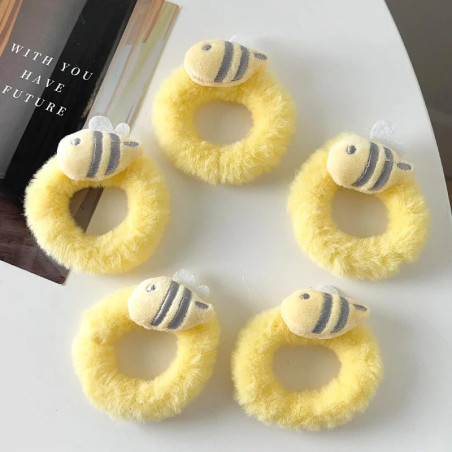 Set da 5 Scrunchie Peluche Ape - Piccola Ape Fluffy!