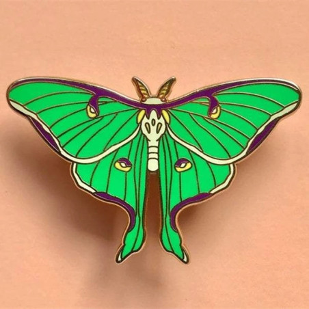Spilla Farfalla Luna Smeraldo: Accessorio Smaltato Elegante!