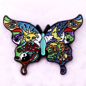 Spilla Farfalla Love & Cosmos: Psichedelica, Colorata, Unica!