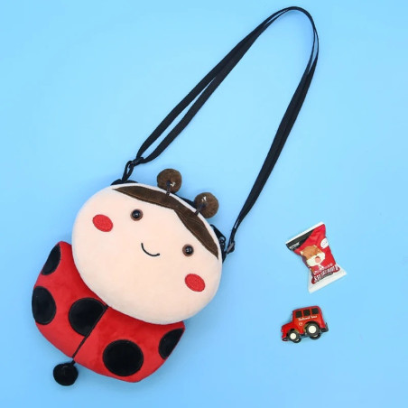 Borsetta Peluche Coccinella: Idea Regalo Unica e Portafortuna