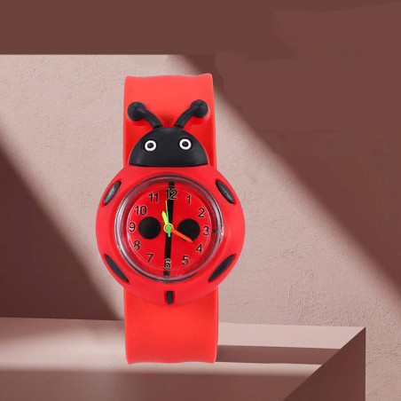 Orologio Slap Coccinella | Idea Regalo Bambini | Silicone!