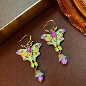 Orecchini Farfalla Smeraldo Incantato | Gioielli Donna Unici