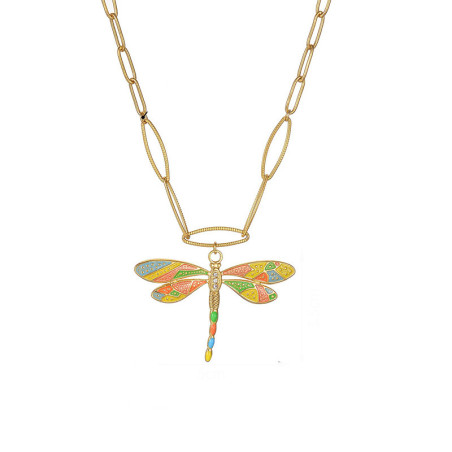 Collana Libellula Dorata con Ciondolo Smaltato | Idea Regalo