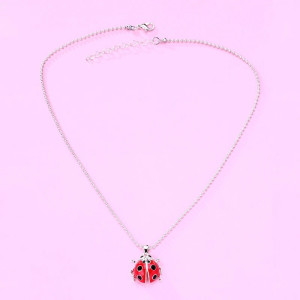 Collana Coccinella Regina Scarlatta | Gioiello Portafortuna