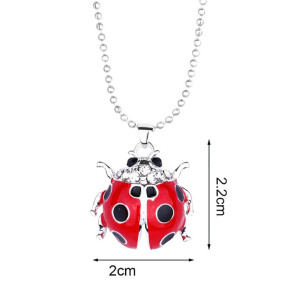 Collana Coccinella Regina Scarlatta | Gioiello Portafortuna