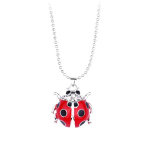 Collana Coccinella Regina Scarlatta | Gioiello Portafortuna