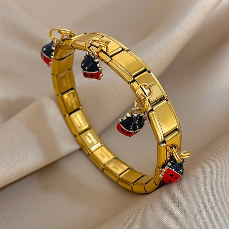 Bracciale Portafortuna Coccinella | Oro o Argento | Idea Regalo