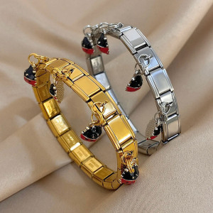 Bracciale Portafortuna Coccinella | Oro o Argento | Idea Regalo