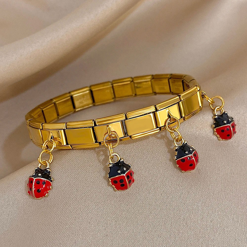 Bracciale Portafortuna Coccinella | Oro o Argento | Idea Regalo