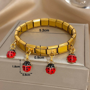Bracciale Portafortuna Coccinella | Oro o Argento | Idea Regalo