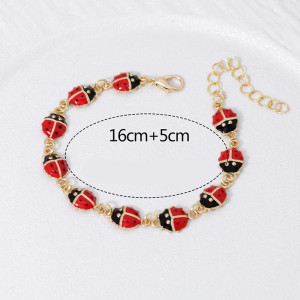 Bracciale Coccinella Portafortuna - Gioiello Dorato da Donna!