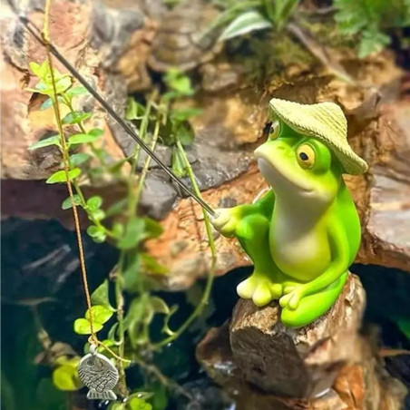 Statuetta Solare Rana su Monopattino – Déco Giardino Luminosa!