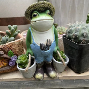 Statuetta Rana Zen dell'Orto - Decorazione Giardino & Interni