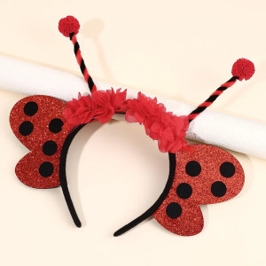 Cerchietto Coccinella con Ali Rosse | Accessorio Travestimento