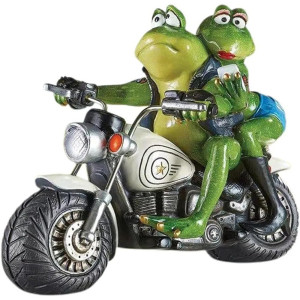 Statuetta Rane Motocicliste | Fuga d'Amore a Tutto Gas!