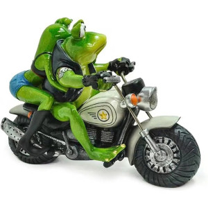 Statuetta Rane Motocicliste | Fuga d'Amore a Tutto Gas!