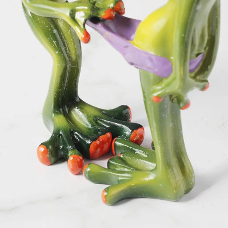 Statuetta Rane Divertenti | Idea Regalo Originale per Giardino