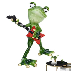 Statuetta Rana Rocker con Chitarra | Idea Regalo Divertente