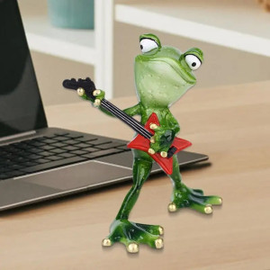 Statuetta Rana Rocker con Chitarra | Idea Regalo Divertente