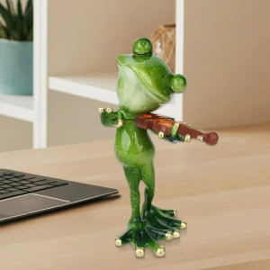 Statuetta Rana Violinista - Idea Regalo Musicale Divertente!