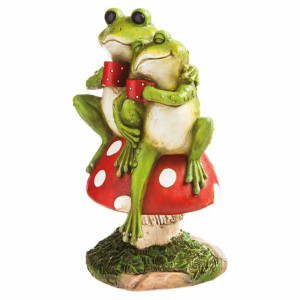 Statuetta Rane Innamorate - Decorazione Romantica Naturale!