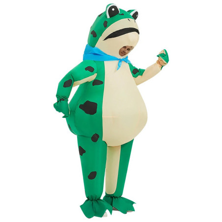 Mascotte Rana Gonfiabile Super Cra-Gonfiato - Costume Divertente
