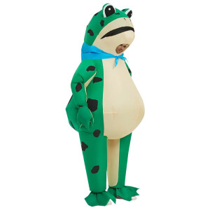 Mascotte Rana Gonfiabile Super Cra-Gonfiato - Costume Divertente