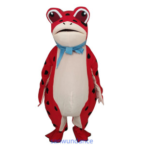 Mascotte Rana Rossa Cra Scarlatta - Costume Tropicale Divertente!