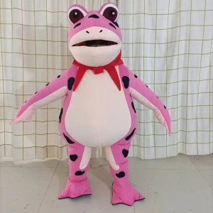 Mascotte Rana Rosa Cra Cra Lampone - Costume Divertente e Colorato!