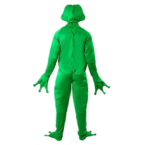 Costume da Rana Cra-Ginnasta - Travestimento Stretch Verde Adulto