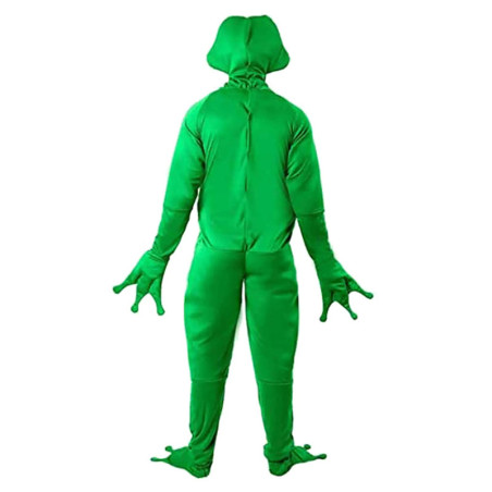 Costume da Rana Cra-Ginnasta - Travestimento Stretch Verde Adulto